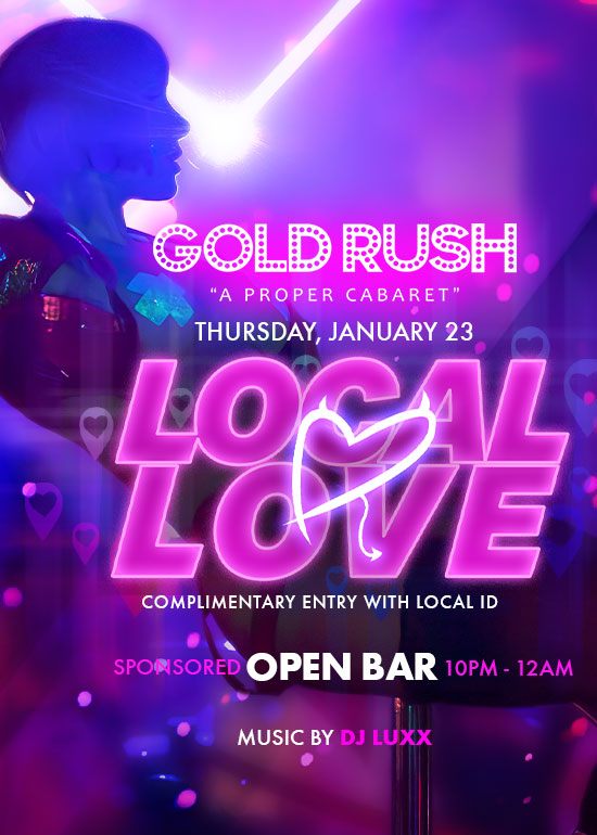 Elocal New Part Local Love Party in Miami | Gold Rush Cabaret